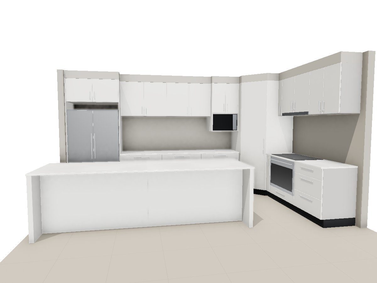 The same kitchen in 3D
